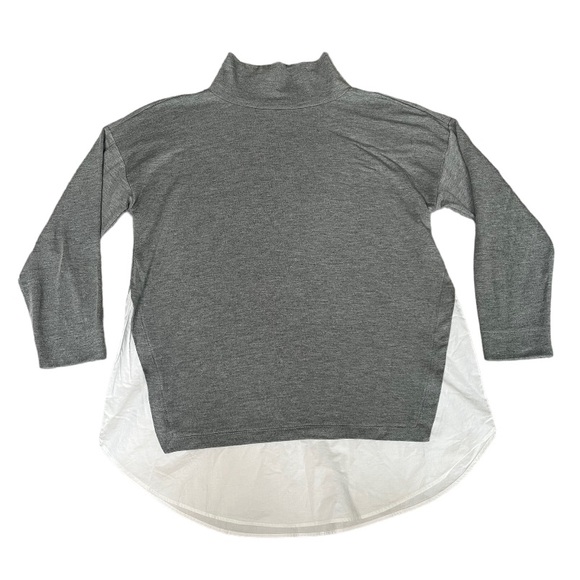 Loft mock neck two tone double‎ layered shirt sz XS - Picture 1 of 7